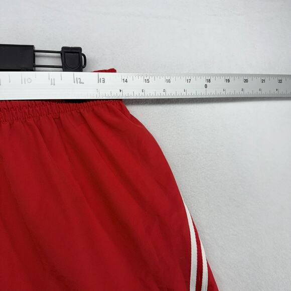 Vintage Nike Shorts Men's medium Red White Athletic Soccer Embroidered y2k 5" - Picture 3 of 9